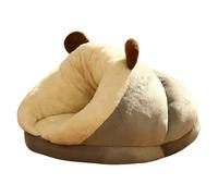 Gyios dog bed Winter Warm Pet Dog Bed Soft Cozy Dog Cave Bed Warm Cat House Nest Puppy Bed For Small Dogs Cats Cat Sleep Bag-grey-60x40x35cm