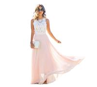 Gyios dress Women Long Chiffon Dress Formal Evening Party V Neck Sleeveless Ball Gowns Dresses-p-xxl