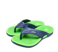 Gyios Flip Flops Men Men's Lightweight Eva Sandals With Massage Sole Options Large Size Slip-on Slippers For Beach Daily Home Outdoor Use-green-45