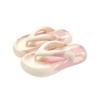 Gyios Flip Flops Women Thick Soled Herringbone Slippers With A Feeling Of Stepping On Feces Summer Anti Slip Wearing Beach Externally-pink-38-39