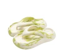 Gyios Flip Flops Women Thick Soled Herringbone Slippers With A Feeling Of Stepping On Feces Summer Anti Slip Wearing Beach Externally-green-40-41