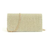 Gyios handbags for women Ladies Evening Dress Bag Horizontal Rectangular Crossbody Wedding Clutch Bag-gold