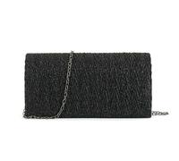Gyios handbags for women Ladies' Evening Dress Bag Horizontal Rectangular Crossbody Wedding Clutch Border Exclusive-black