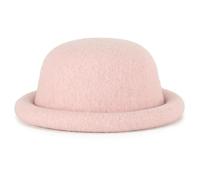 Gyios Knitted Hats Autumn Winter Wool Round Top Versatile Small Bucket Hat-Pink