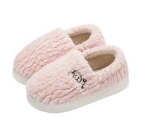 Gyios Memory Foam Slippers Cotton For Women Suitable Home Use Indoor Anti Slip Confinement Shoes Thick Soled Warm Couples Men Slippers-pink-38-39