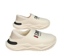 Gyios Memory Foam Slippers Men Shoes Winter Warm Lining Indoor Cotton Concise Platform Outdoor Kitchen House Waterproof Slippers-997-beige-38-39