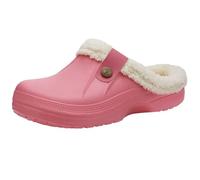 Gyios Memory Foam Slippers Winter For Men Outdoor Fashion Waterproof Cotton Indoor Warm Cozy Non-slip Home Shoes-pink-38-39