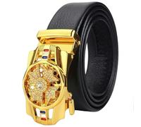GYIOS Men's Belts Versatile Men's Belt With Self-buckle, Ideal For Business Pants-gold 1-120 Cm
