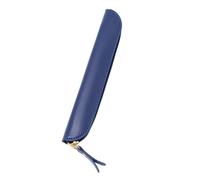 Gyios Pencil case Minimalist Single Pen Pouch, Slim Zipper Holder Protective Storage Portable Stationery Bag For Office Daily Use-blue