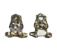 Gyios Poncho Dogs Raincoat Adjustable Puppy Dog Raincoat Waterproof 4 Legs Raincoat For Small Dogs Outdoor Pet Poncho With Reflective Strap-camouflage-m