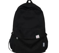 Gyios school backpack Waterproof Nylon Backpack, Lightweight Daily Rucksack For Teen Girls, Practical Daypack Study Travel Casual City Trips-black