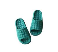 Gyios slippers Summer Women Bathroom Home Non-slip Flip Flops Couple Indoor Soft Skid Proof Sandals Color Men Flat Shoes -green-36-37