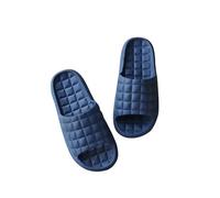 Gyios slippers Summer Women Bathroom Home Non-slip Flip Flops Couple Indoor Soft Skid Proof Sandals Color Men Flat Shoes -blue-36-37