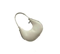 Gyios Straw bags Women's Bag Crescent Retro Half Moon Shoulder For Women - Mini Clutch Purse With Zipper Closure-white