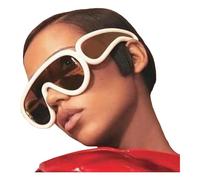 Gyios Sunglasses Large Frame One-piece European And American Hip-hop Women's Outdoor Cross-border-a