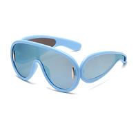 Gyios Sunglasses Large Frame One-piece European And American Hip-hop Women's Outdoor Cross-border-b