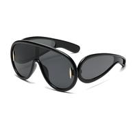 Gyios Sunglasses Large Frame One-piece European And American Hip-hop Women's Outdoor Cross-border-c
