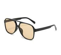 Gyios Sunglasses Retro Double-bridge Trendy Personality Large Frame Same Style Toad Sunglasses-a
