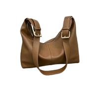 Gyios tote bag ；makeup Simple Neutral Bag, Single-shoulder Crossbody Messenger Briefcase, Versatile Unisex For Work, Commuting & Daily Life-bj1008brown