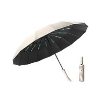 Gyios Umbrella Reinforced 32 Ribs Windproof Strong Automatic Umbrella For Double Bone Rain And Sun Uv Sunproof Umbrellas-32-bone Wutong Rice