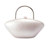Gyios Women's Bags Acrylic Shell Shaped Clutch Purse Marbling Evening Handbags For Women Party Prom Cross Body Bag-pearl-21 5 * 11 * 8 5 Cm