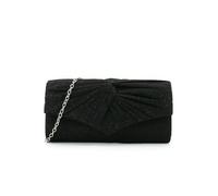 Gyios Women's Bags Evening Bag Pleated Small Square Fashionable Clutch Banquet Dress Chain Style Bag-black