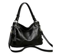Gyios Women's Bags Fashion Woman Shoulder Bag Ladies Tote Shopper Large Handabg Soft Pu Leather Crossbody Bag-black