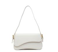Gyios Women's bags Fashionable Textured Litchi Pattern Small Square Bag Simple Commuting Versatile Shoulder Messenger Bag-white