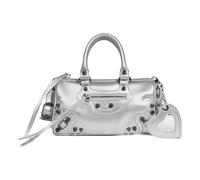 Gyios Women's Bags Purses For Women Small Hobo Shoulder Leather Multi-pocket Tote Bag With Zipper-silvery