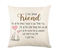 GYISANA A Very Special Friend Cushion Covers 45x45 Throw Pillow Cover Thanksgiving Gifts Birthday Gifts for Friends