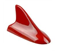 GYJY Shark Fin Antenna Universal Car Shark Fin Antenna Car Radio Aerials FM/AM Signal Protective Aerial Car Styling Car Roof Decoration Sticker Base,Red