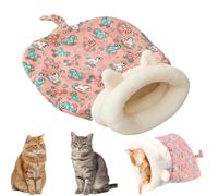 GYJZZW Cozy Pet Nest for Cats and Dogs - Winter Sleeping Bag for Indoor Cats & Dogs, Warm Semienclosed Soft Plush Large Cat Sack Bed, 360° Snuggle Sack Pet Bed (A1)