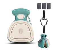 GYJZZW Medium Pooper Scooper, Portable and Handheld Size for Walking Large and Small Dogs Outside Yard or Travel Outdoors, Pup Poop Scoop with Container and Pet Waste Bag (Medium,A1)
