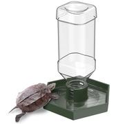 GYJZZW Tortoise Water Dispenser Dish, Snake Bearded Dragon Bowl, Reptile Terrarium Automatic Water Feeder Dispenser for Turtle Gecko Lizard and Chameleon (Small)