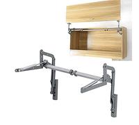 GYKLE Cabinet Door Hinges, Folding Lift up Top Table Vertical Swing Lift Up Stay Pneumatic Arm Kitchen Mechanism Hinges Durable Silent