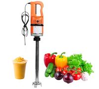 GYKOZY 1000W Commercial Immersion Hand Blender, 377mm Stick with Locking Safetys Button, Variable Speed for Smoothies, Soups, Purees & More - Multi-Purpose Kitchen Tool