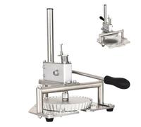 GYKOZY 304 Stainless Steel Dough Press, Heavy Duty Manual Pie Crust Press with 8mm Thickened Frame, Vertical Gear Drive for Pizza Pastry, Detachable Easy Clean (M160)