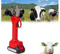 GYKOZY Animals Ear Tag Applicator,Cordless Animals Tagger,Efficient Speed Tagger Cattle,Cattle Pig Sheep Ear Tag Plier,With 2 Batteries,Reduces Animals Pain,For Farm Livestock