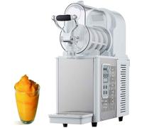 GYKOZY Commercial Ice Slush Machine with Preservation Function, Electric Juice Smoothie Margarita Drink Maker for Coffee Shops, Restaurants, Snack Bars, and Supermarkets (White)