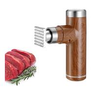 GYKOZY Commercial Meat Tenderizer Machine, Electric Meat Tenderizer Tool 6 gear Adjustable Speeds and Efficient Tenderizing, Beat Evenly and 1500 Mah Battery for Steak Beef Chicken (Brown)