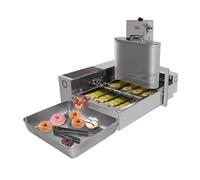 GYKOZY Commercial Mini Dount Maker Machine, 1800pcs/h Electric Waffle Bagel Machine With LED Digital Display, 2000W Stainless Steel Donut Fryer for Breakfast, Snacks, Desserts
