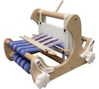GYKOZY Desktop Wooden Weaving Loom, DIY Hand-Knitting Weaving Machine, Mixed Yarns Weaving Frame Loom, DIY Weave Loom Kit with a 40 Holes Rigid Heddle