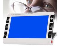 GYKOZY Digital Magnifier Portable Electronic Video Magnifier Reading Aids 7 Inch LCD Screen for Low Vision 2x-32x Zoom Foldable Handle, Support Av Output