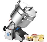 GYKOZY Electric Stainless Mesh Herb SpiceSteel Grain Grinder, Mill,Commercial Motor, with Protection of Overload & Open-Cover-Stop,M(Size:4500g)