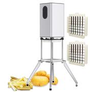 GYKOZY Electric Vegetable Slicer, Commercial Vegetable Chopper with 9mm/12.2mm Blade, Vertical French Fry Cutters Stainless Steel, Professional Salad Maker For Potato Chips, Onion Sticks
