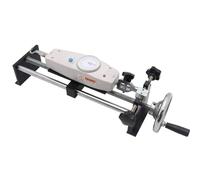 GYKOZY Laboratory dynamometer, manual push-pull test bench, 250 mm stroke, with horizontal force test stand and 1 clamp, handwheel operated (500N) (500N)