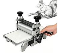 GYKOZY Manual Etching Press & Slab Roller, Tabletop Printmaking Machine with Aluminum Alloy Panel for Artists