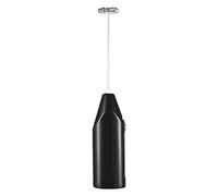 GYKOZY Milk Drink Coffee Whisk Mixer Electric Egg Beater Frother Foamer Mini Handle Latte Stirrer Practical Kitchen Cooking Tool (Blue) (Black)