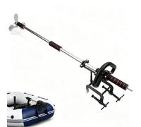 GYKOZY Portable Drill Propeller for Boat, Electric Drive Trolling Motor Mount Systemss, Handheld Inflatable Boat Paddle Assembly Kit with 100cm 125cm Shaft Bracket, Manual Canoe Thruster (1m)