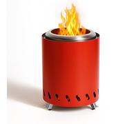 GYKOZY Portable Stainless Steel Wood Burning Stove Bonfire, Easy To Carry, Smokeless Firepit For Outside Outdoor Patio Camping Backyard(Size:5.9 * 7.87in,Color:red) (Red)